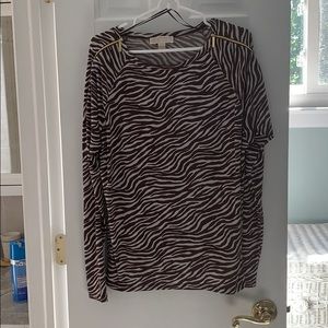 Michael Kors zebra print shirt